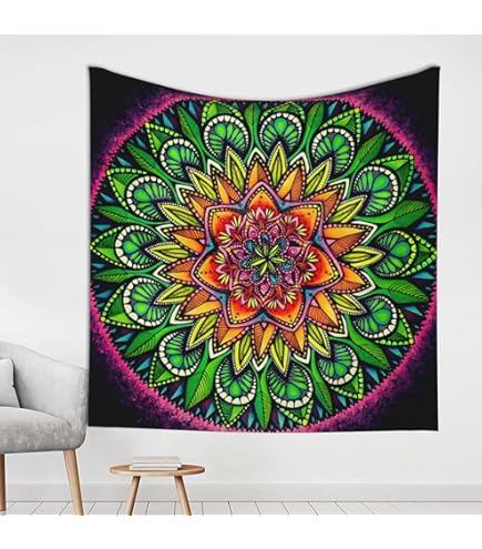 Amazon.co.jp: OSVINO ブラックライト 命の木 タペストリー